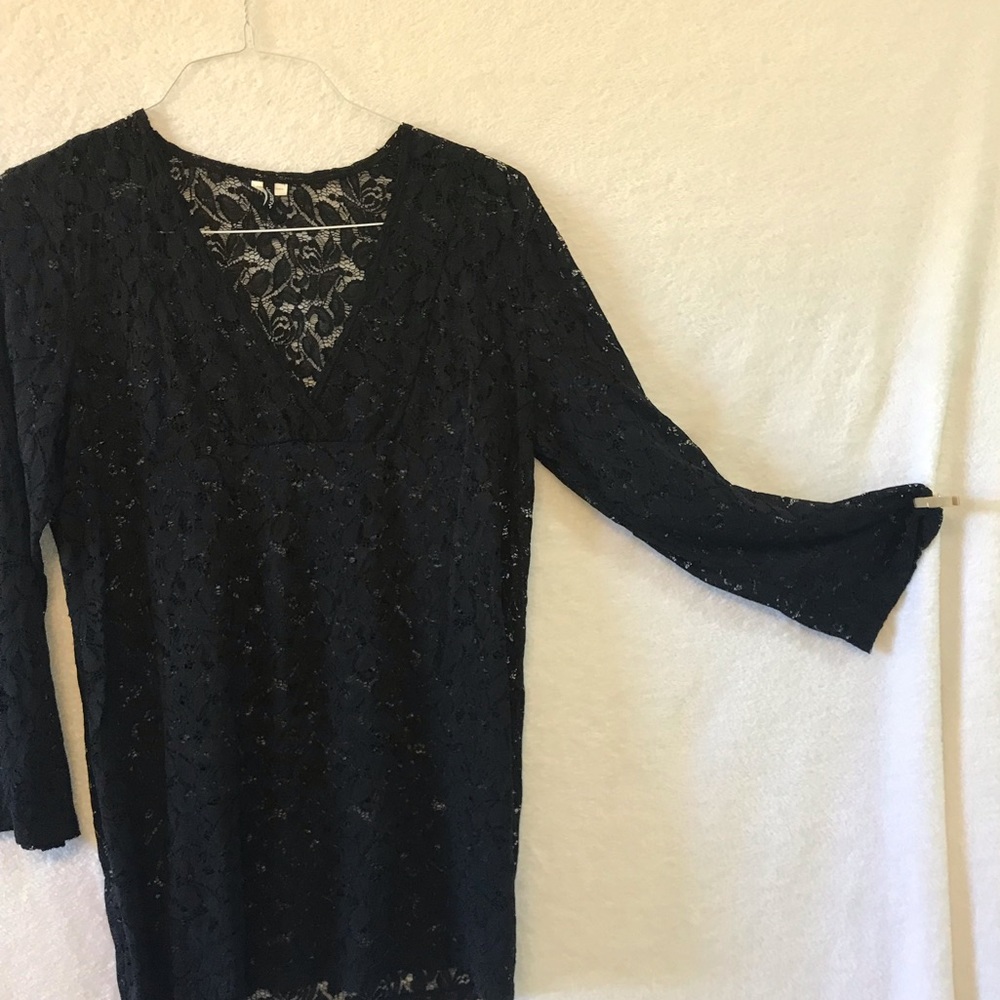 Jantzen Black Lace Swim Coverup